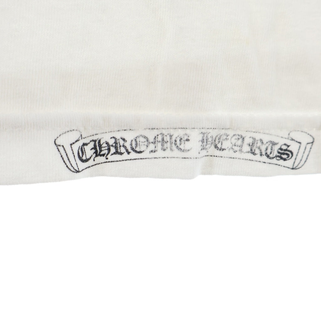 CHROME HEARTS(クロムハーツ) OLD S/S 英字ロゴ バックアメリカンスクロールラベルプリント 半袖Tシャツカットソー ホワイト