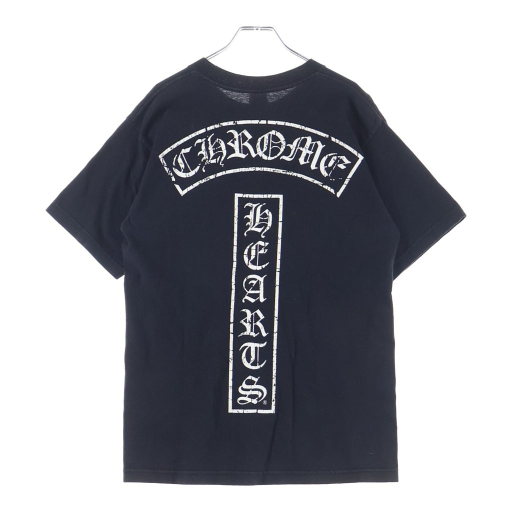 CHROME HEARTS(クロムハーツ) OLD S/S T BAR オールド バックTバー スタープリント 半袖Tシャツカットソー ブラック