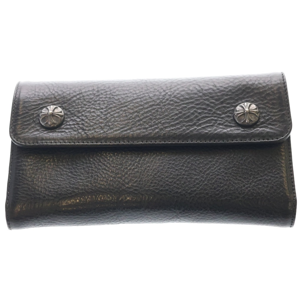 CHROME HEARTS(クロムハーツ) WAVE ウェーブ レザーウォレット 財布 ブラック