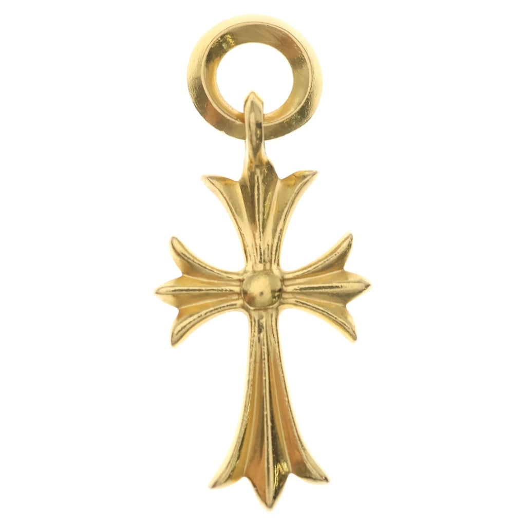 CHROME HEARTS(クロムハーツ) 22K TINY CH CROSS タイニーCHクロス チャーム ゴールドネックレストップ
