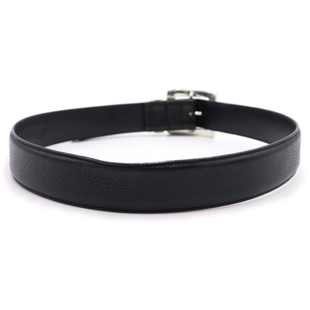 CHROME HEARTS(クロムハーツ) BLT OTJ 1.5inch フィリグリー レザーベルト ブラック/シルバー