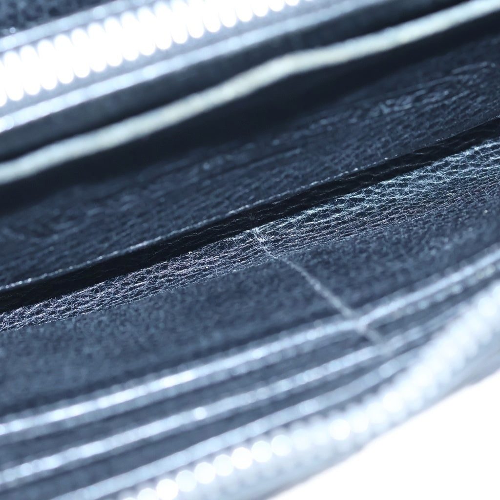 CHROME HEARTS(クロムハーツ) REC F ZIP QUILTED WALLET セメタリークロス キルティング レザーウォレット 財布 ブラック