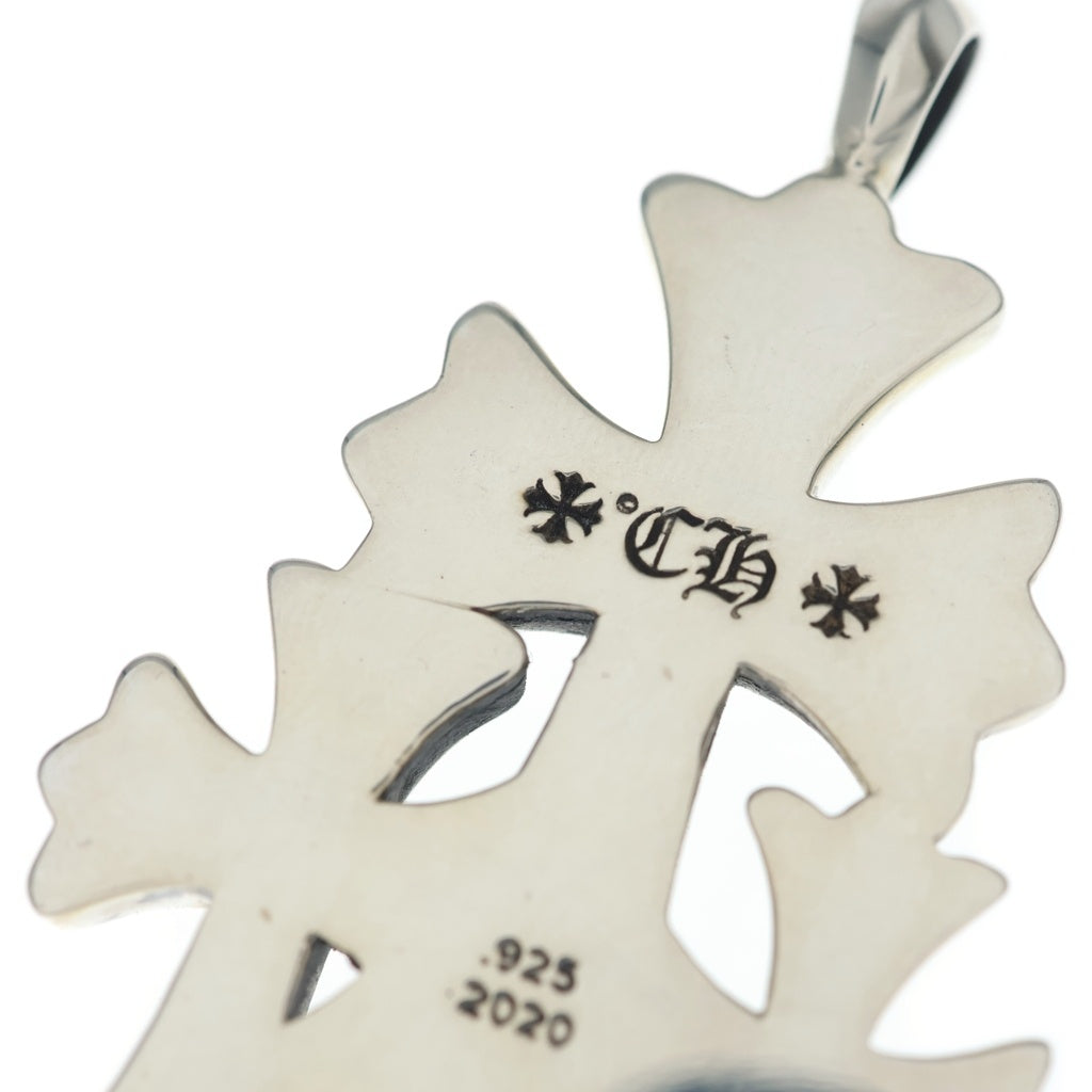 CHROME HEARTS(クロムハーツ) 3 CH CRS SML トリプルCHクロススモール シルバーネックレストップ