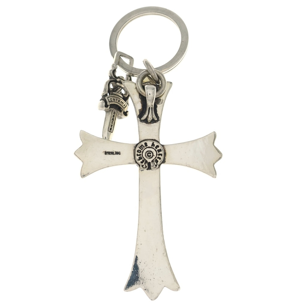 CHROME HEARTS(クロムハーツ) CH CRS LG&No5 DGGR ラージクロス#5ダガーキーリング シルバーキーリング