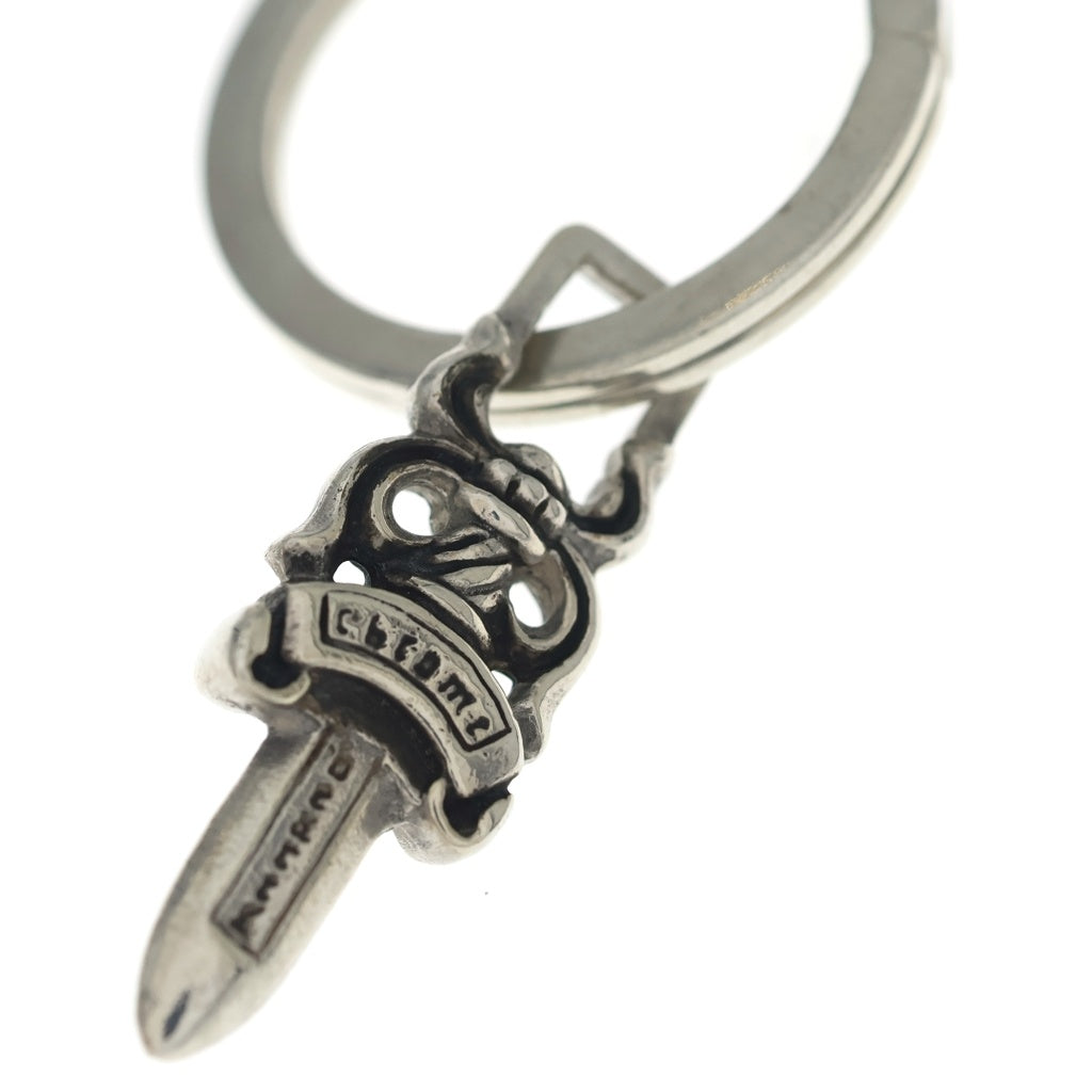CHROME HEARTS(クロムハーツ) CH CRS LG&No5 DGGR ラージクロス#5ダガーキーリング シルバーキーリング