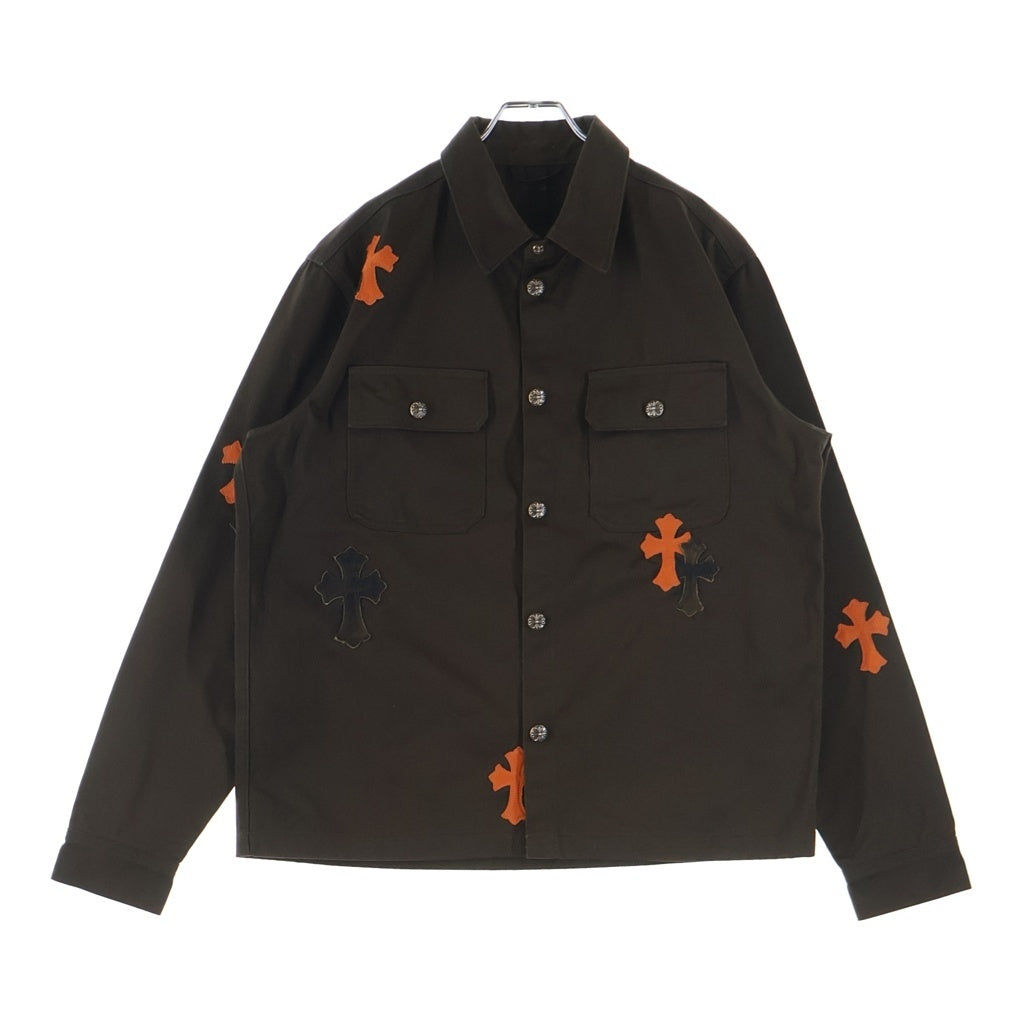 CHROME HEARTS(クロムハーツ) WORK DOG クロスボールボタン クロスパッチ付ジャケット ブラウン/オレンジ/カモフラージュ