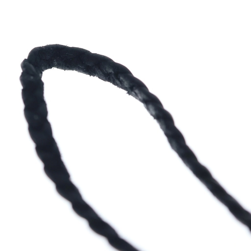 CHROME HEARTS(クロムハーツ) LEATHER BRAID SCROLL ネックレス レザーブレイドネックレス ブラック/シルバー BCA377