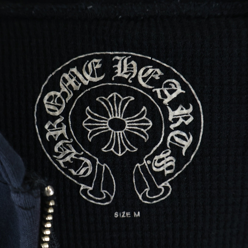 CHROME HEARTS(クロムハーツ) OLD FOTI オールド 裏地サーマル フォティ プリント ダガージップ ジップアップパーカー ブラック
