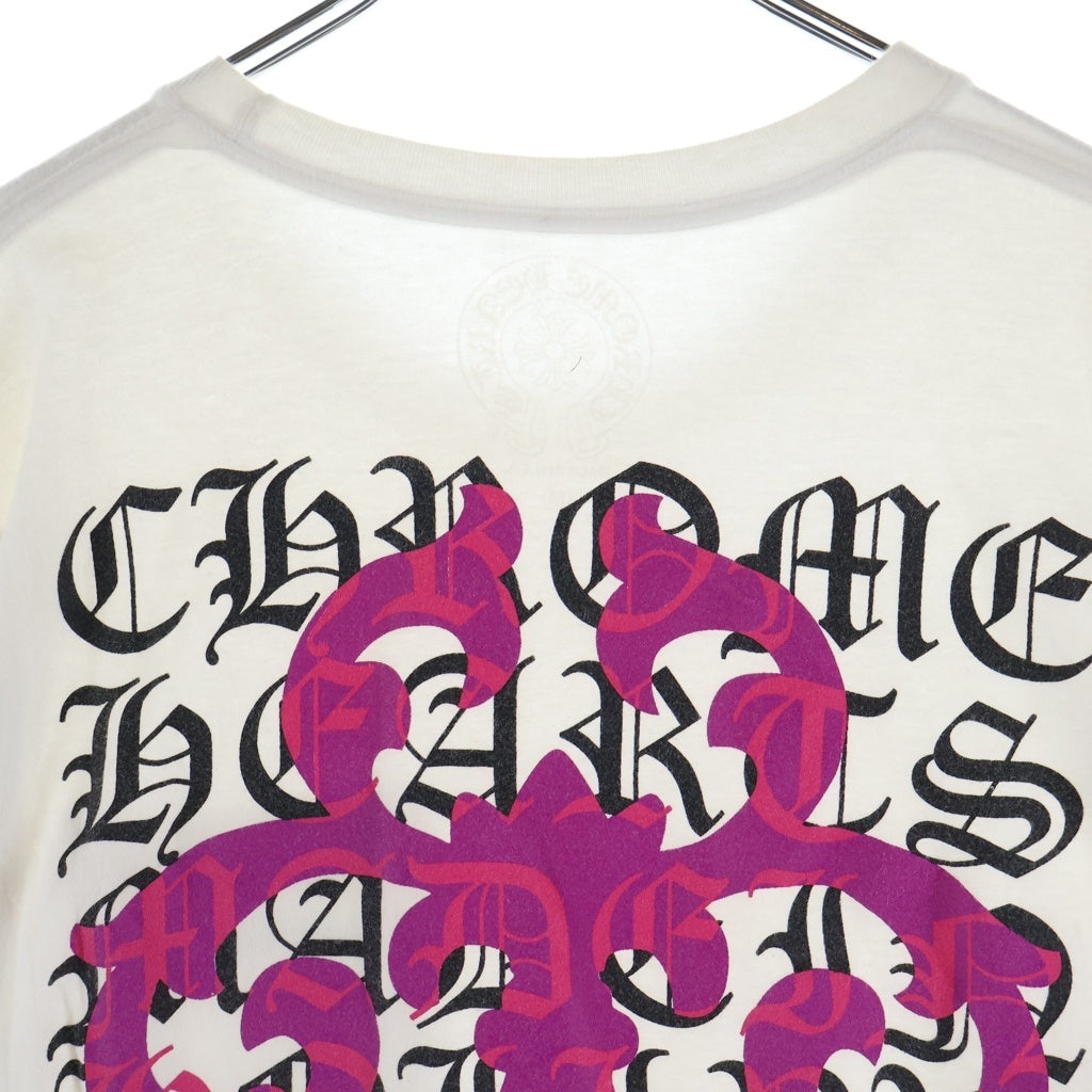 CHROME HEARTS(クロムハーツ) Vine Dagger ヴァインダガー アームフローラル 長袖Tシャツ カットソー ホワイト