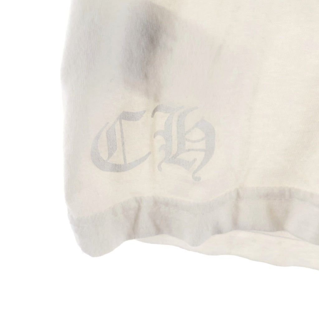 CHROME HEARTS(クロムハーツ) Vine Dagger ヴァインダガー アームフローラル 長袖Tシャツ カットソー ホワイト