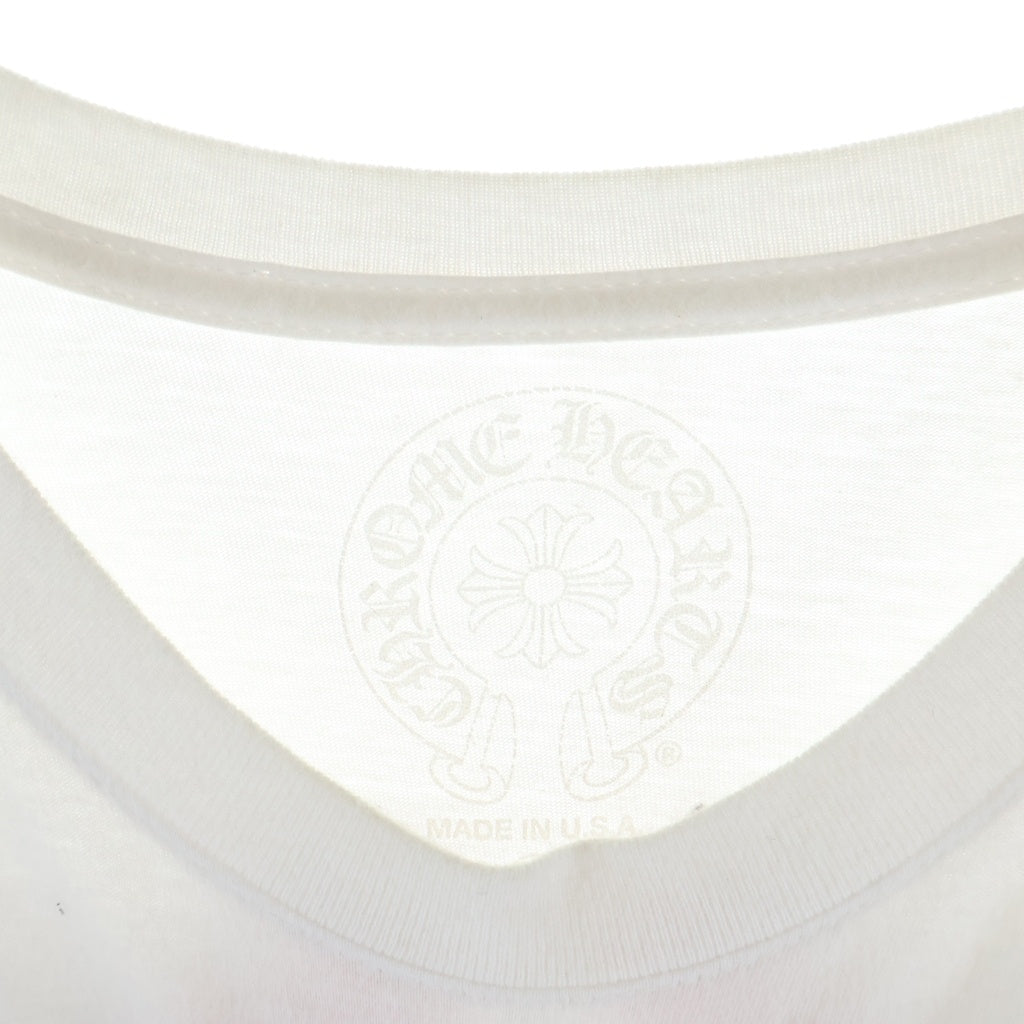 CHROME HEARTS(クロムハーツ) Vine Dagger ヴァインダガー アームフローラル 長袖Tシャツ カットソー ホワイト