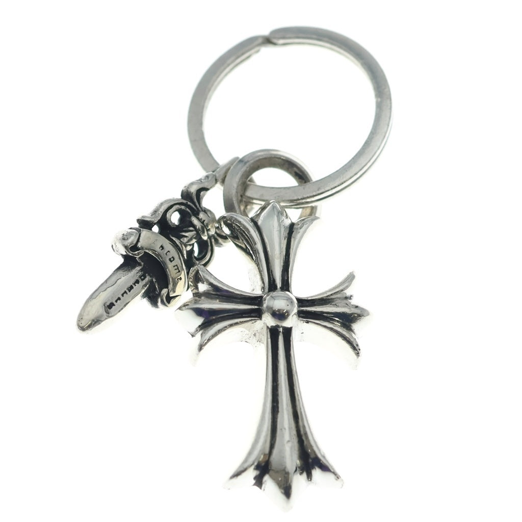 CHROME HEARTS(クロムハーツ) CH CRS SML&No5 DGGR スモールCHクロス#5ダガーキーリング シルバーキーリング