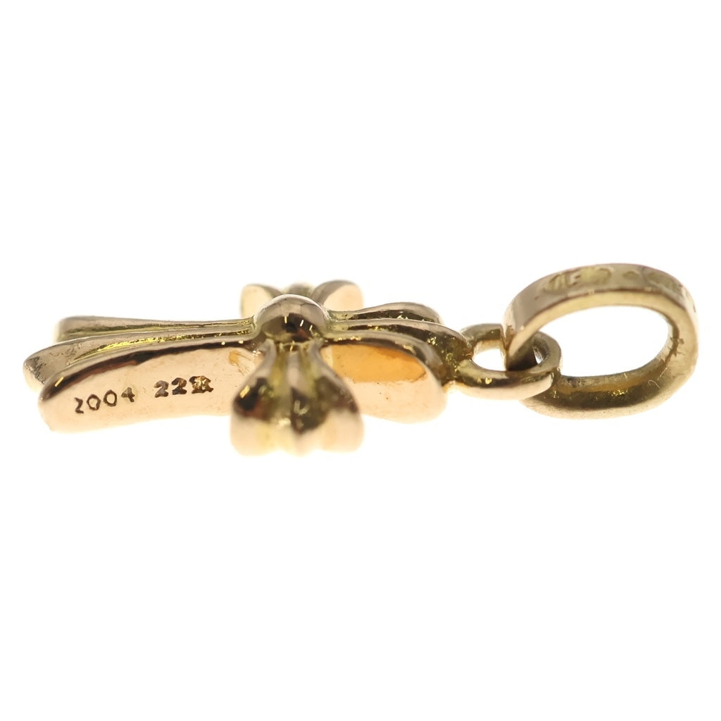 CHROME HEARTS(クロムハーツ) 22K CRS BBYFAT P/DIA ベイビーファットクロス PAVEダイヤ ペンダントトップ ゴールド BCA035