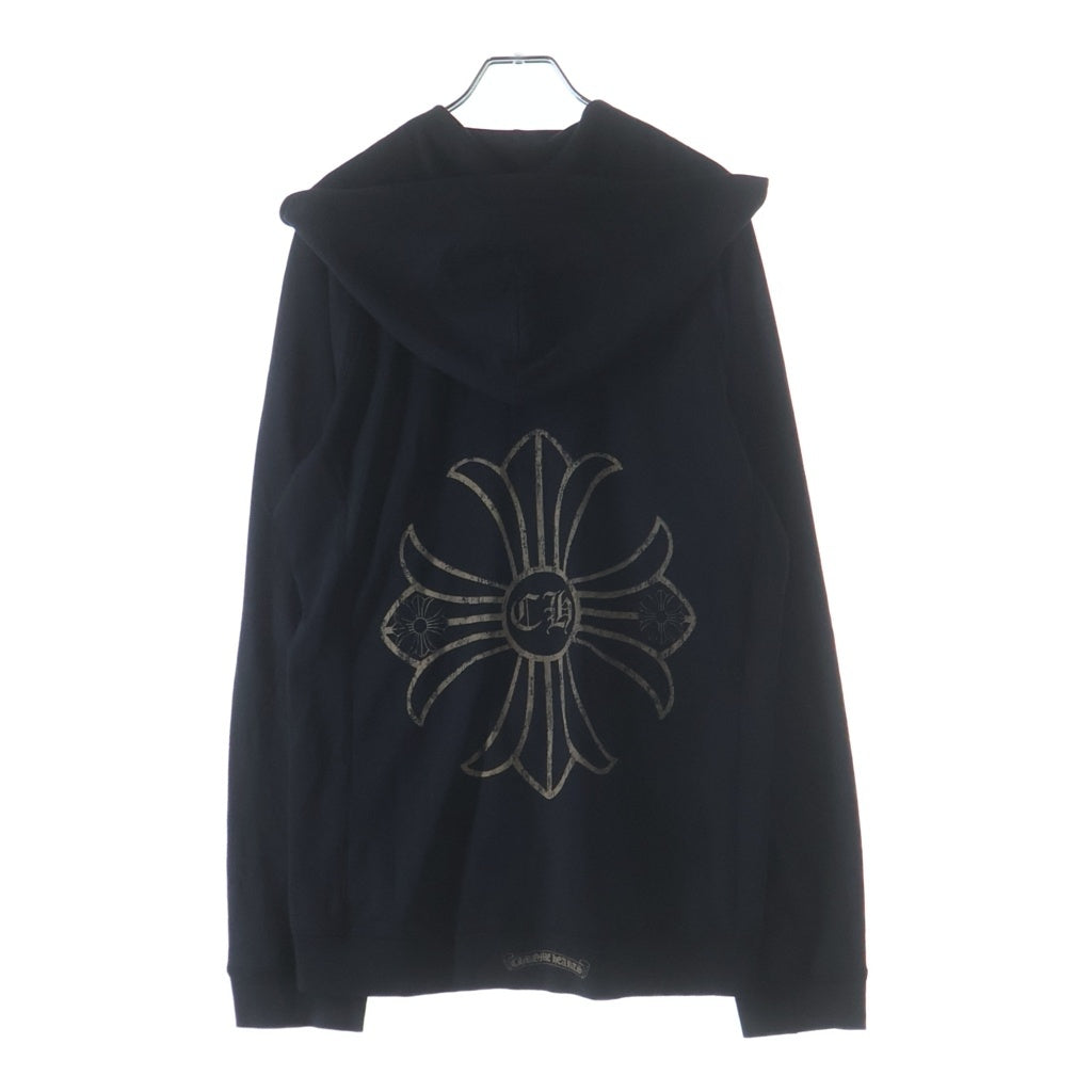 CHROME HEARTS(クロムハーツ) CH Plus Print Zip Up Hoodie バック CHプラス プリント ジップパーカー ブラック