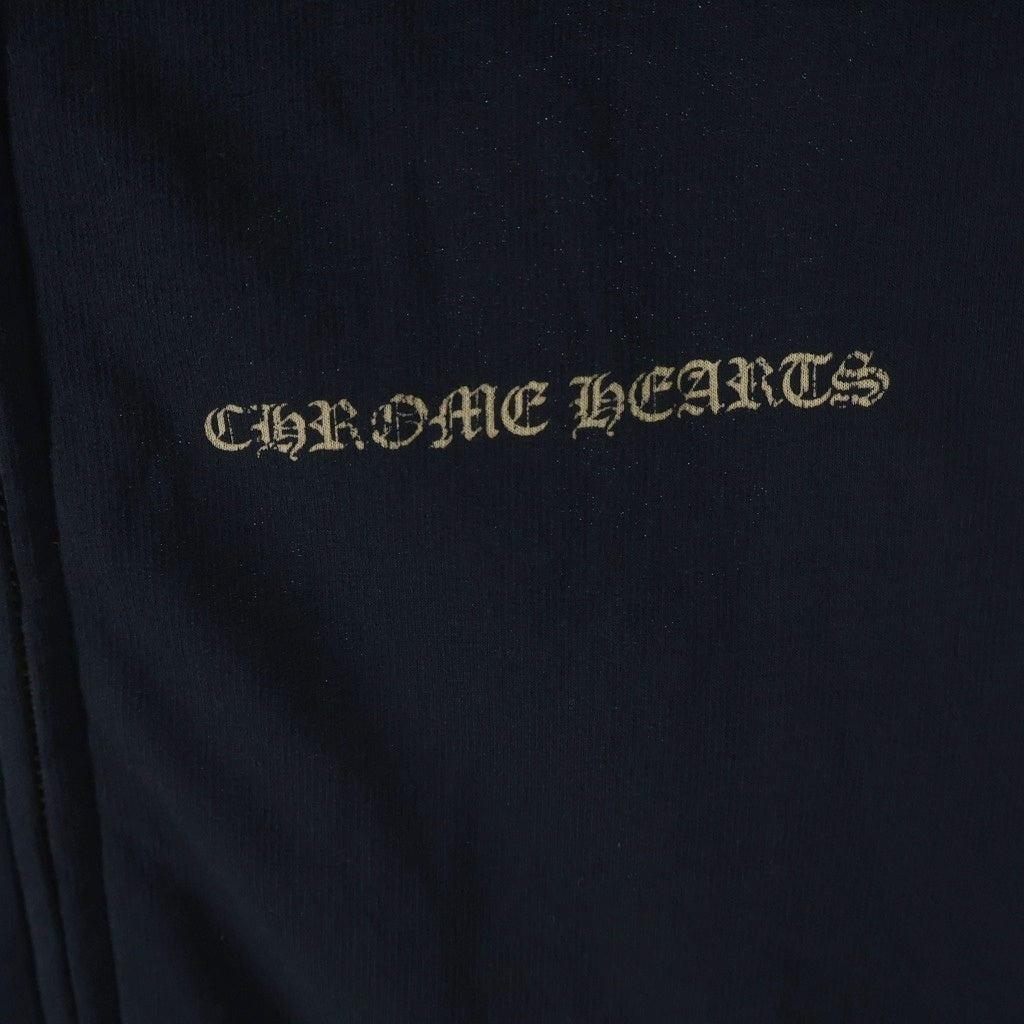 CHROME HEARTS(クロムハーツ) CH Plus Print Zip Up Hoodie バック CHプラス プリント ジップパーカー ブラック