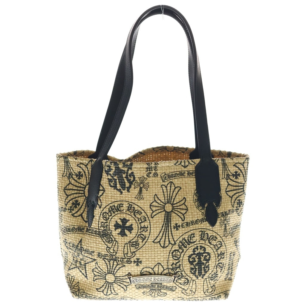 CHROME HEARTS(クロムハーツ) SMALL BEACHES BAG レザー切替ビーチトートバッグ スモール