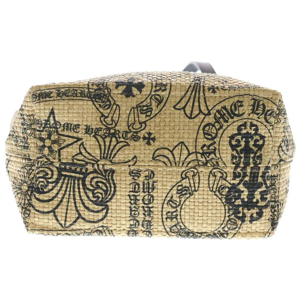 CHROME HEARTS(クロムハーツ) SMALL BEACHES BAG レザー切替ビーチトートバッグ スモール