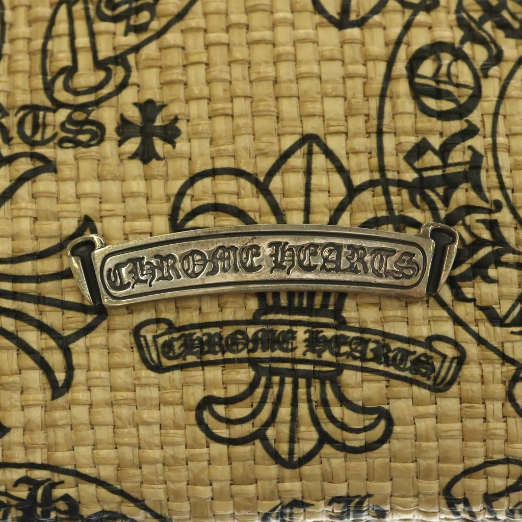 CHROME HEARTS(クロムハーツ) SMALL BEACHES BAG レザー切替ビーチトートバッグ スモール