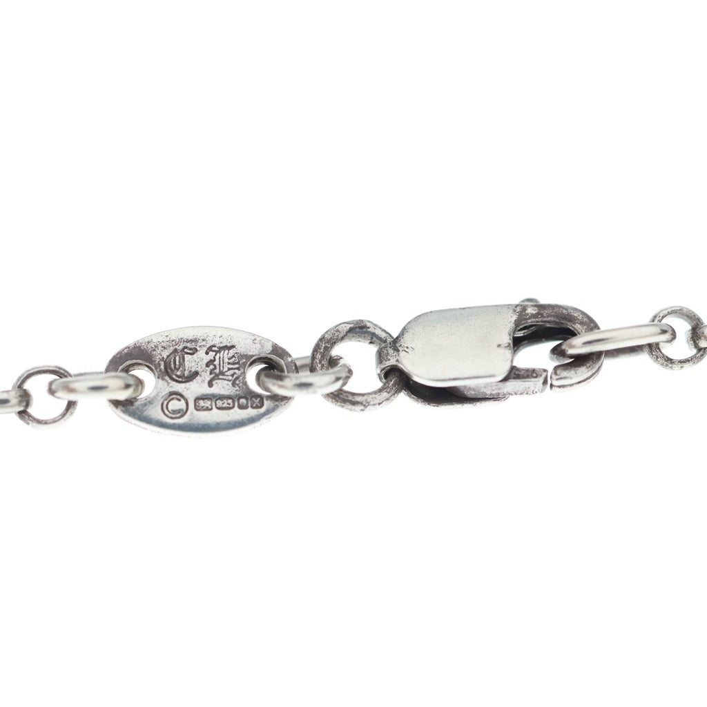 CHROME HEARTS(クロムハーツ) SAFETY PIN R20 1DIAセーフティピンロールチェーン 1ダイヤシルバーネックレス