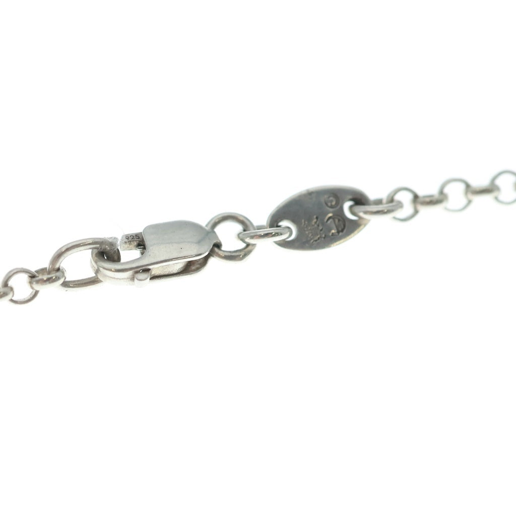 CHROME HEARTS(クロムハーツ) SAFETY PIN R20 1DIAセーフティピンロールチェーン 1ダイヤシルバーネックレス
