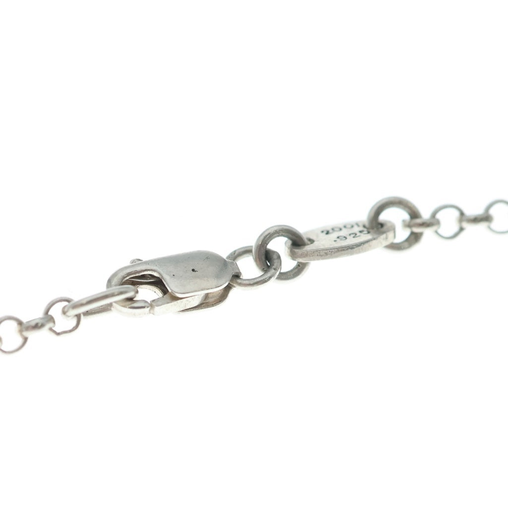 CHROME HEARTS(クロムハーツ) SAFETY PIN R20 1DIAセーフティピンロールチェーン 1ダイヤシルバーネックレス