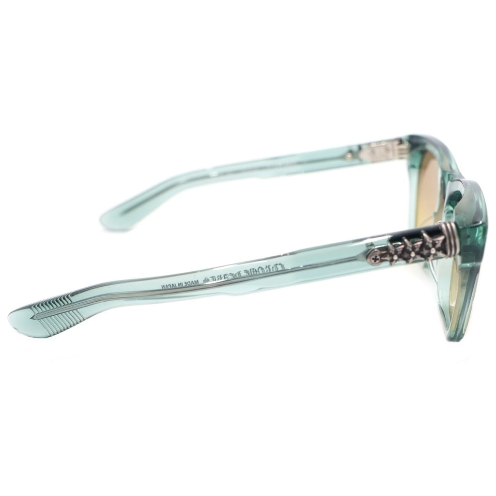 CHROME HEARTS(クロムハーツ) CLITTERATI スターテンプルサングラス ライトグリーン/シルバー