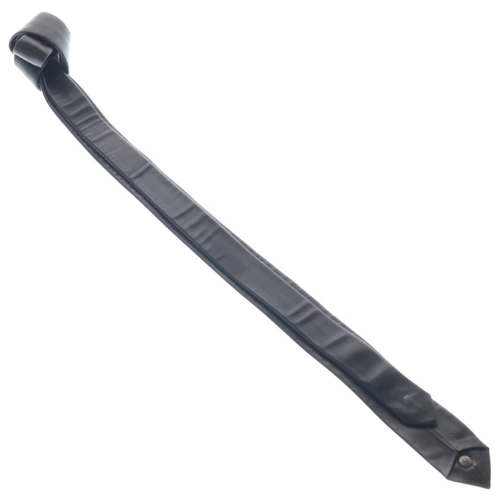 CHROME HEARTS(クロムハーツ) TIE NEK SKNNY LTHR レザーネクタイ CHプラスモチーフネクタイ ブラック
