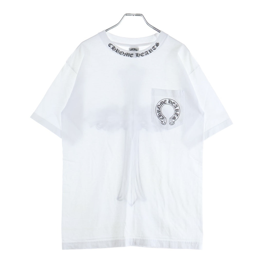 CHROME HEARTS(クロムハーツ) OLD S/S TEE フローラルバックプリント クルーネック 半袖Tシャツ ホワイト