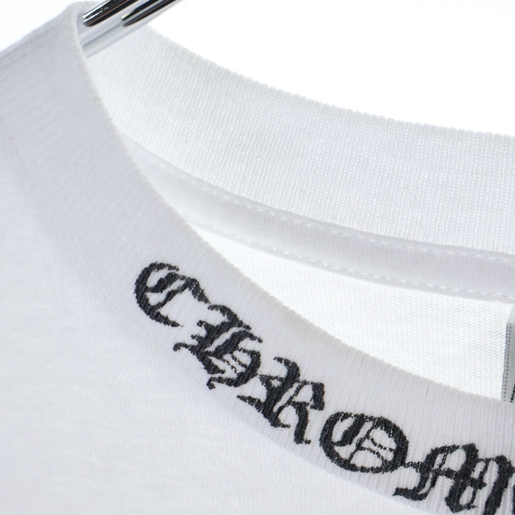 CHROME HEARTS(クロムハーツ) OLD S/S TEE フローラルバックプリント クルーネック 半袖Tシャツ ホワイト