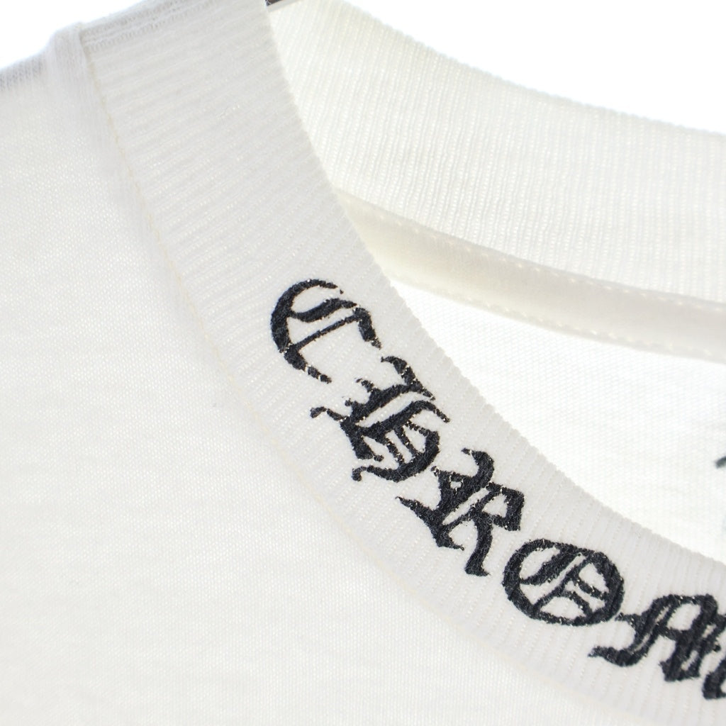 CHROME HEARTS(クロムハーツ) OLD S/S TEE フローラルバックプリント クルーネック 半袖Tシャツ ホワイト
