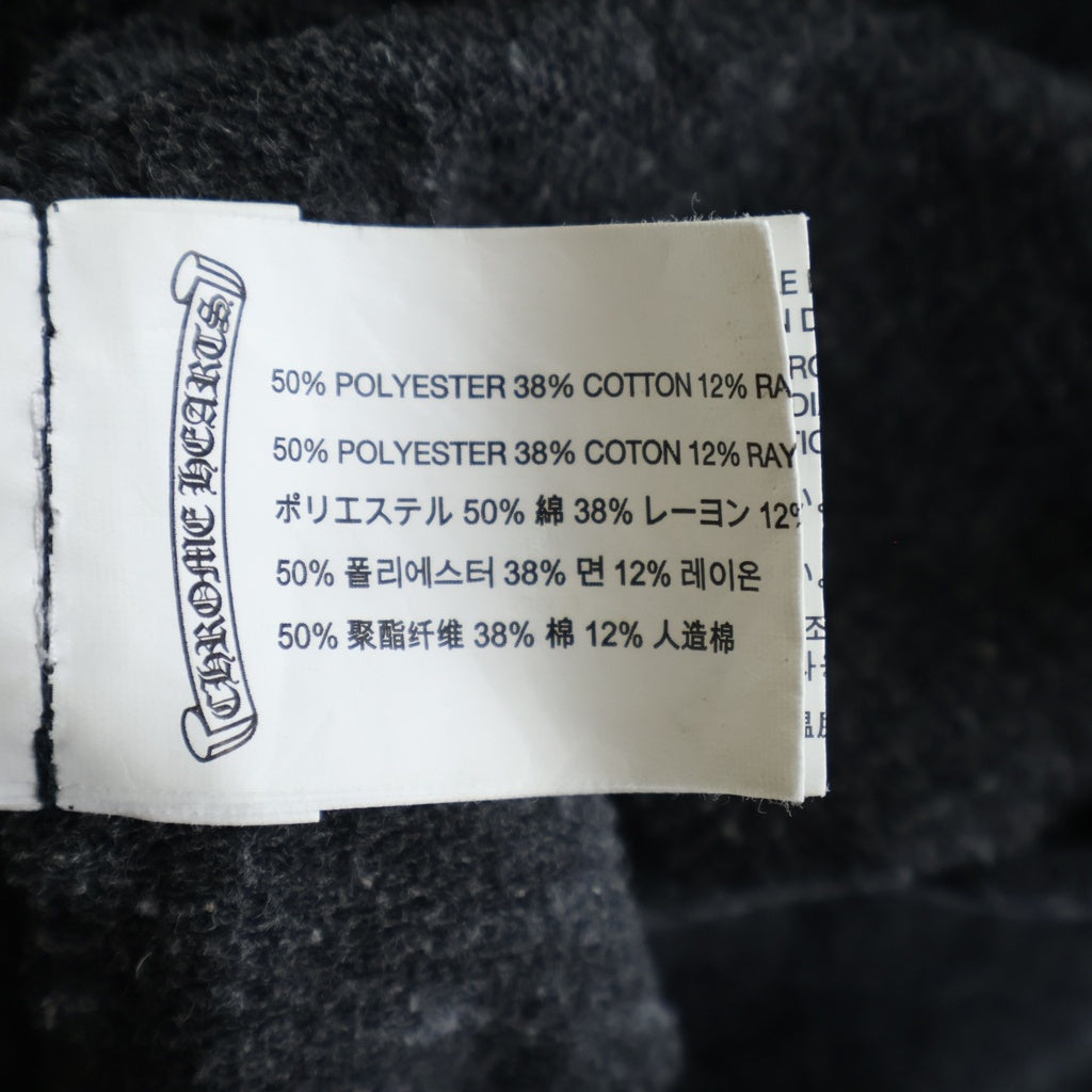 CHROME HEARTS(クロムハーツ) AMERICAN FLAG TRIPLE CROSS SWTSHRT HD ZIP アメリカンフラッグトリプルクロス ジップパーカー ブラック
