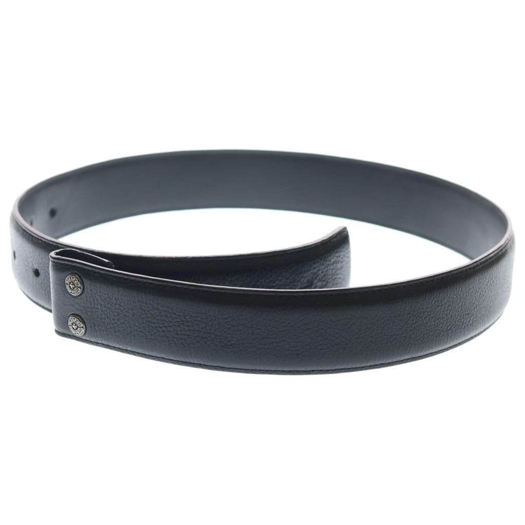 CHROME HEARTS(クロムハーツ) 1.5 STRAP 1.5インチ ホースシューリベッツ レザーベルトストラップ ブラック