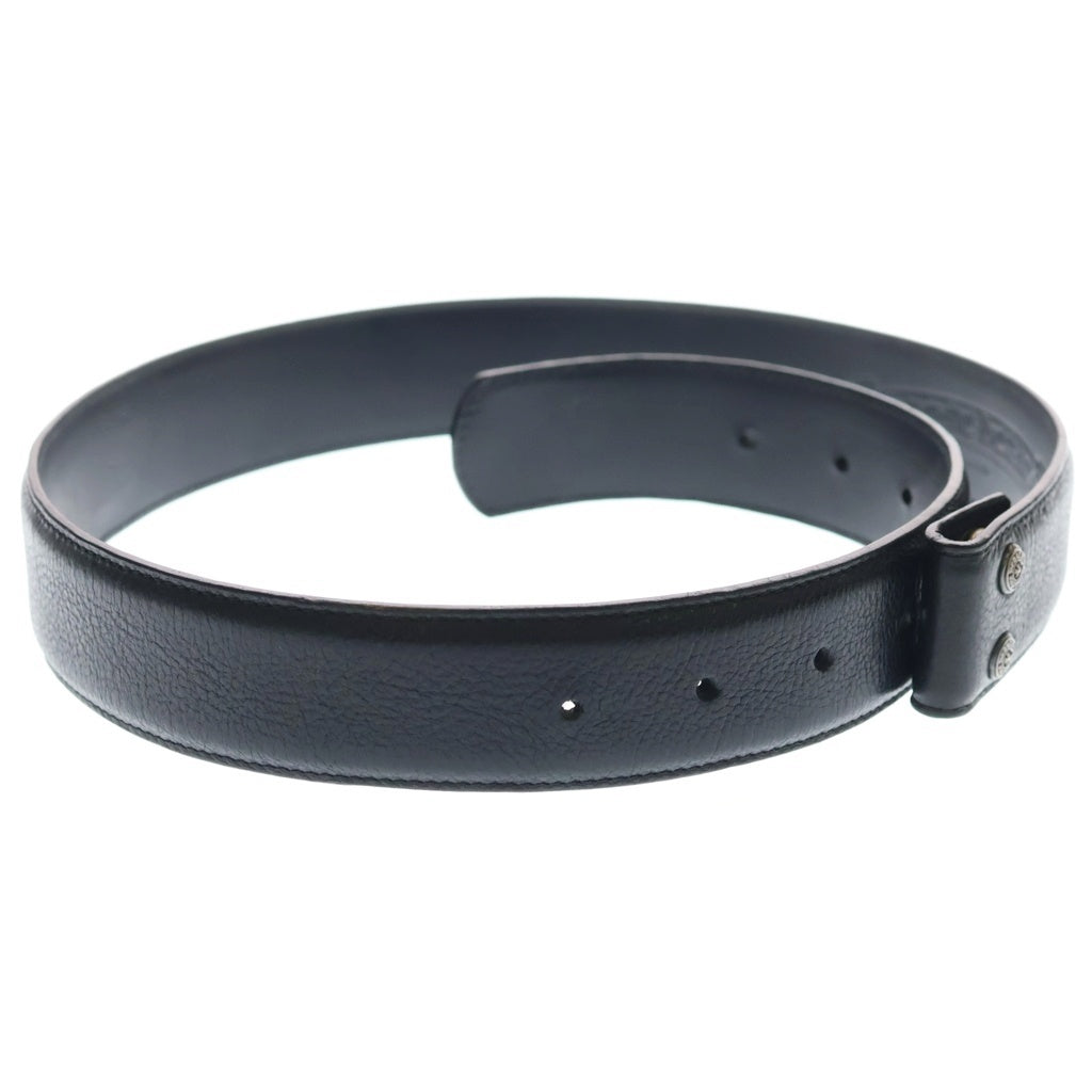 CHROME HEARTS(クロムハーツ) 1.5 STRAP 1.5インチ ホースシューリベッツ レザーベルトストラップ ブラック