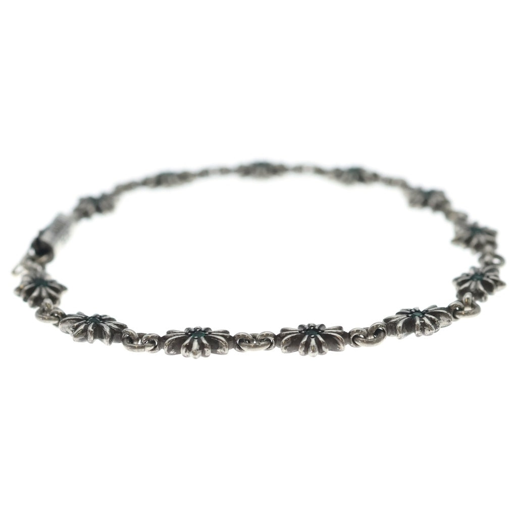 CHROME HEARTS(クロムハーツ) TNY E CH PLS P EMRLD タイニーECHプラス PAVEエメラルド シルバーブレスレット