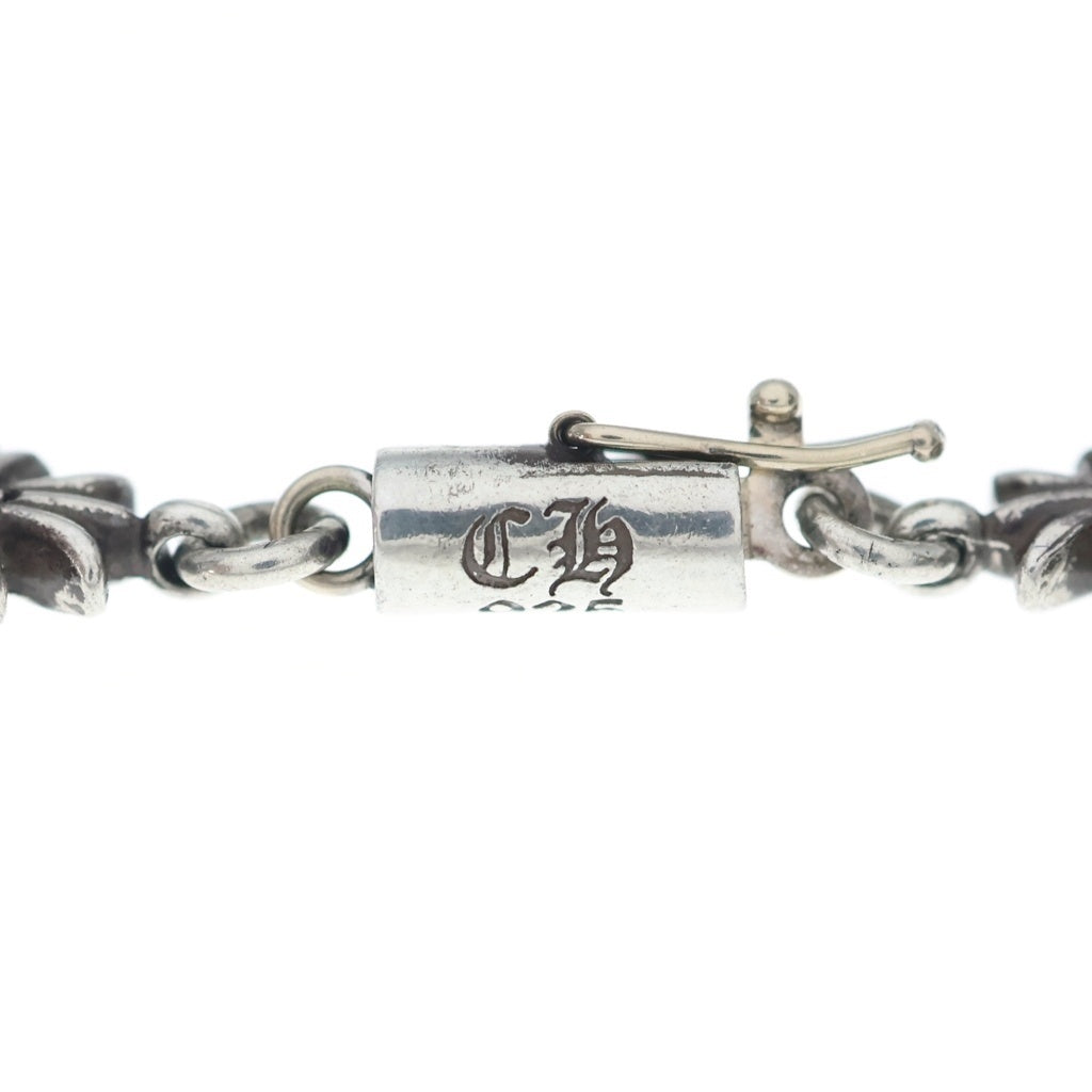 CHROME HEARTS(クロムハーツ) TNY E CH PLS P EMRLD タイニーECHプラス PAVEエメラルド シルバーブレスレット