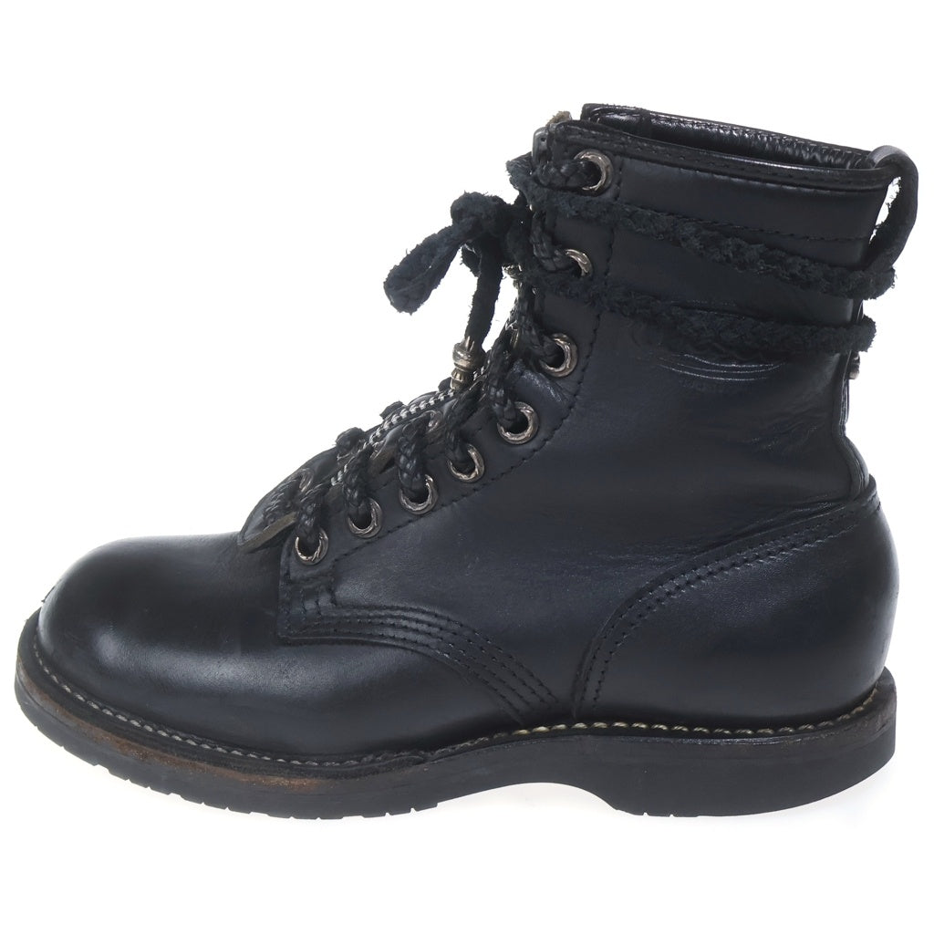 CHROME HEARTS(クロムハーツ) FIREMAN ファイヤーマン センターダガージップレースアップレザーブーツ