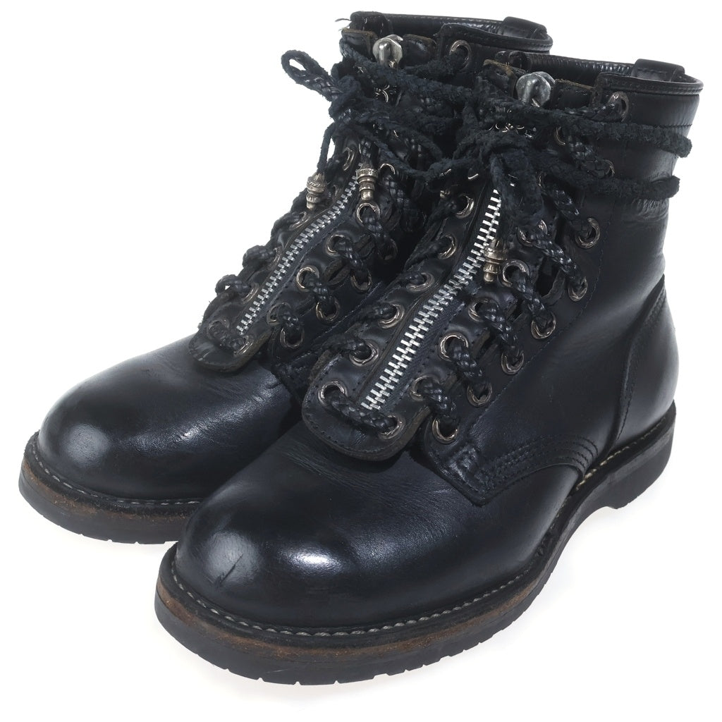 CHROME HEARTS(クロムハーツ) FIREMAN ファイヤーマン センターダガージップレースアップレザーブーツ