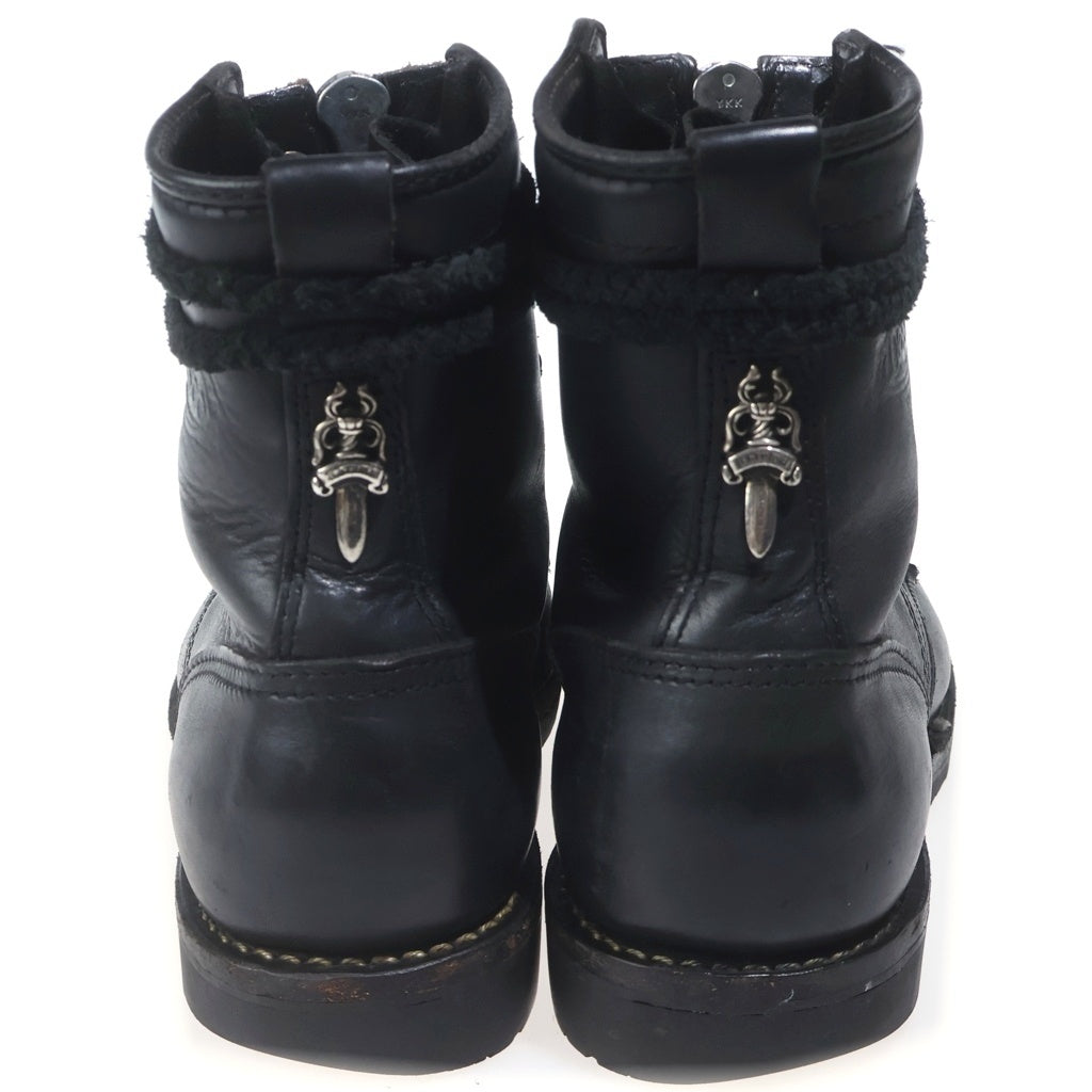 CHROME HEARTS(クロムハーツ) FIREMAN ファイヤーマン センターダガージップレースアップレザーブーツ