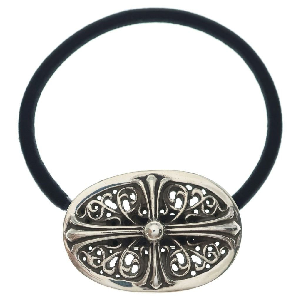 CHROME HEARTS(クロムハーツ) HAIRBAND TNY OVL クラシックオーバルヘアゴム シルバーコンチョ