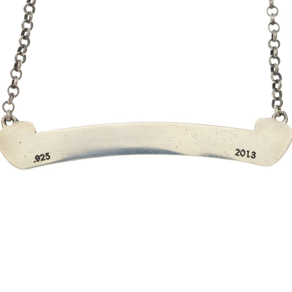 CHROME HEARTS(クロムハーツ) NKLC CHAIN LABEL ロールチェーンシルバーネックレス シルバー