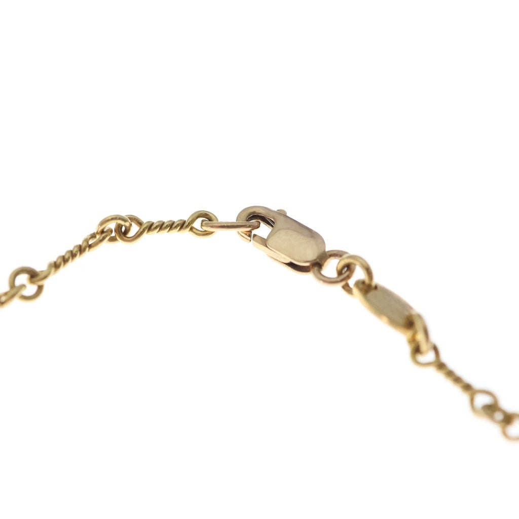 CHROME HEARTS(クロムハーツ) 22K SAFETY PIN T20 1DIA セーフティピンツイストチェーン 1ダイヤ ゴールドネックレス