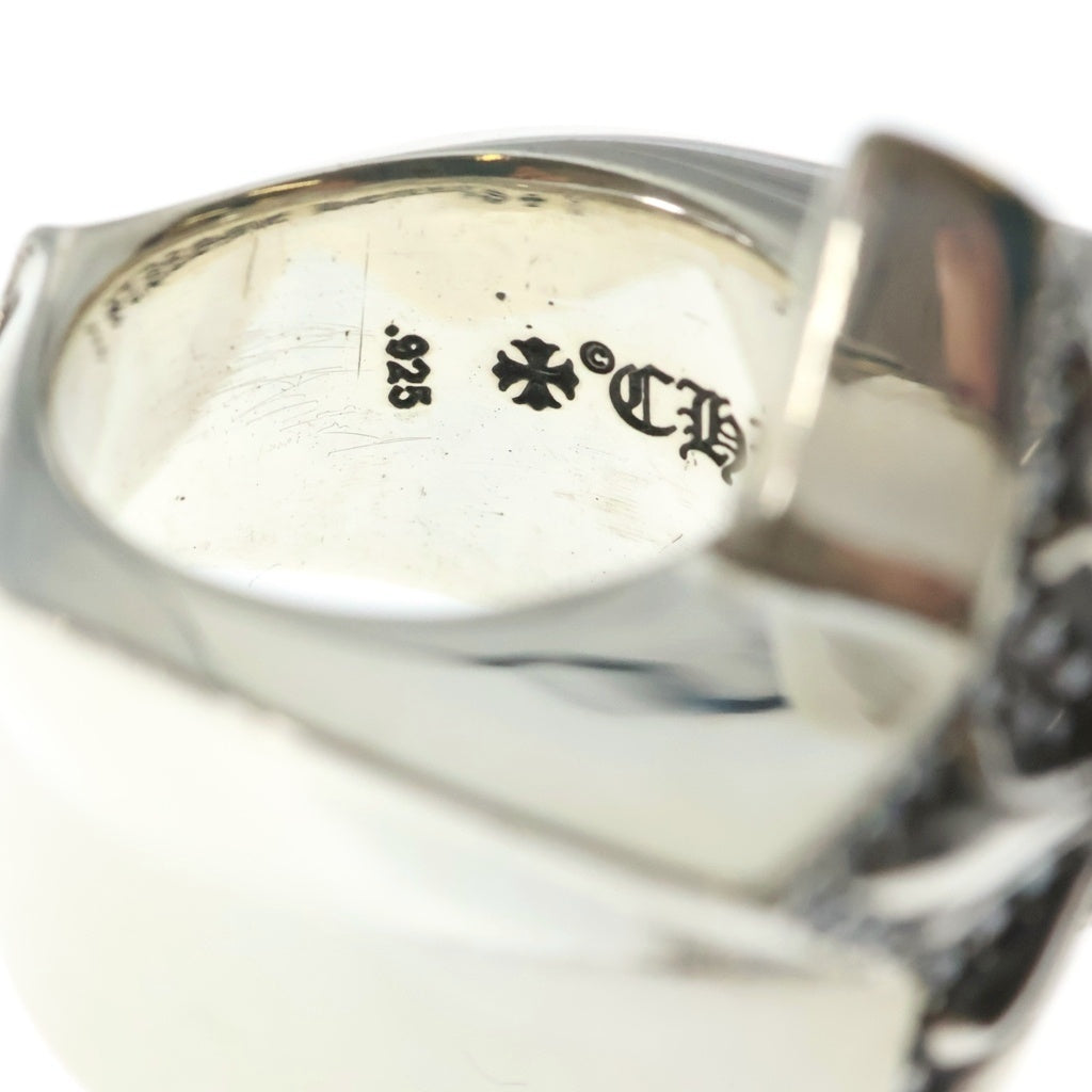 CHROME HEARTS(クロムハーツ) STR LRG P D ラージスター PAVEダイヤ シルバーリング