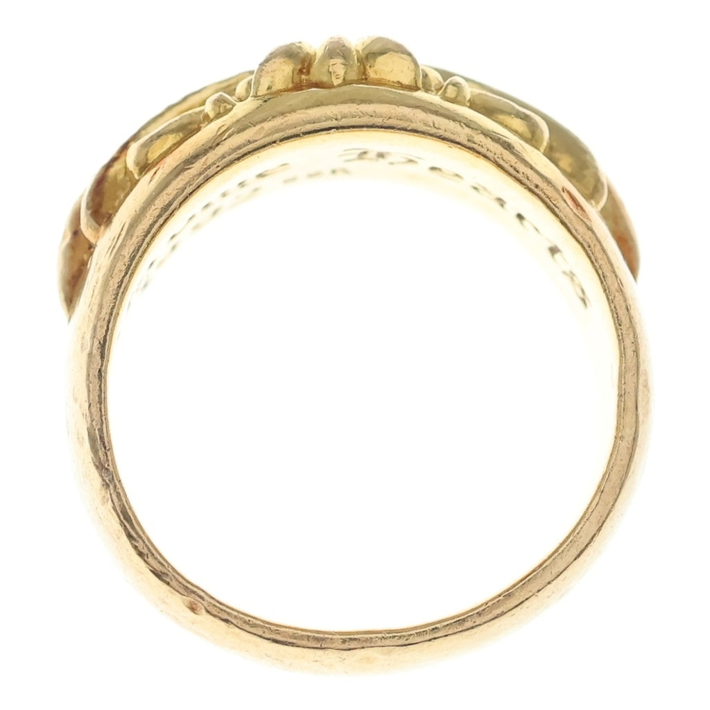 CHROME HEARTS(クロムハーツ) 22K FLRL CRS P D 22K フローラルクロス PAVEダイヤ ゴールドリング