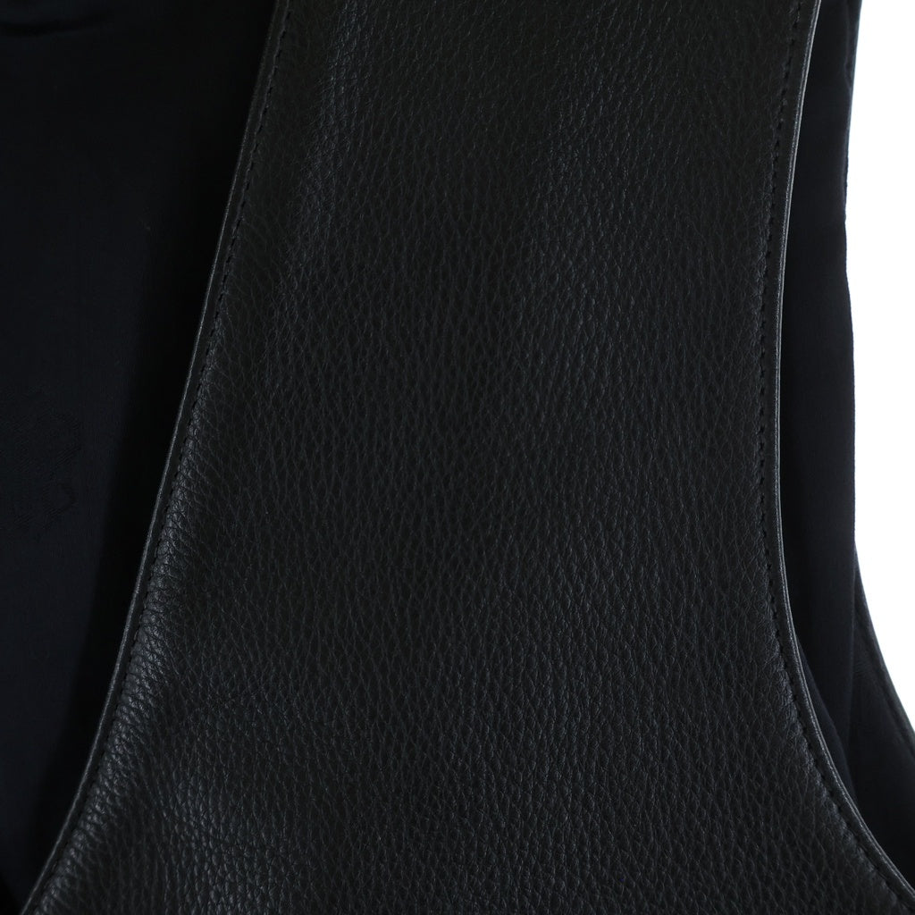 CHROME HEARTS(クロムハーツ) 5BTN VEST 5ボタンレザーベスト ブラック