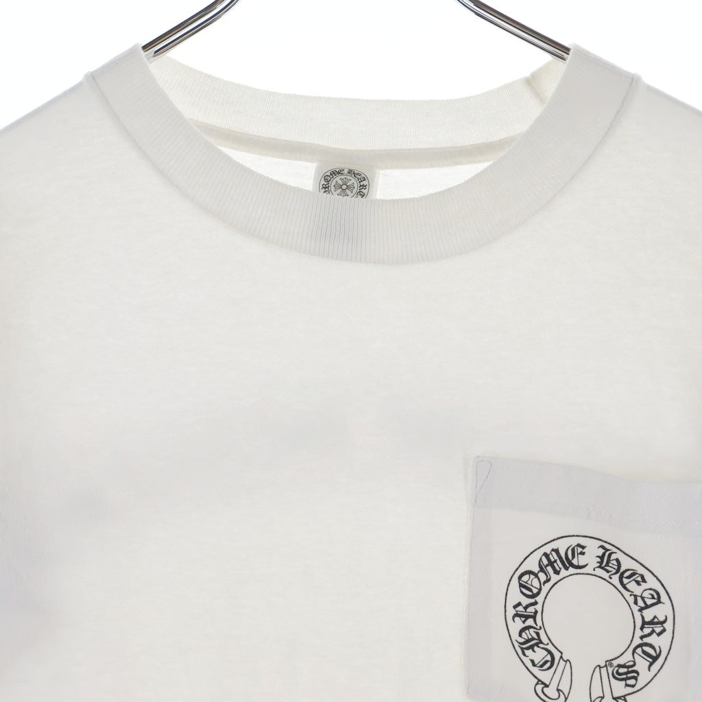 CHROME HEARTS(クロムハーツ) OLD Back Scroll Label Logo Tee バックスクロールラベルロゴ クルーネック半袖Tシャツカットソー ホワイト