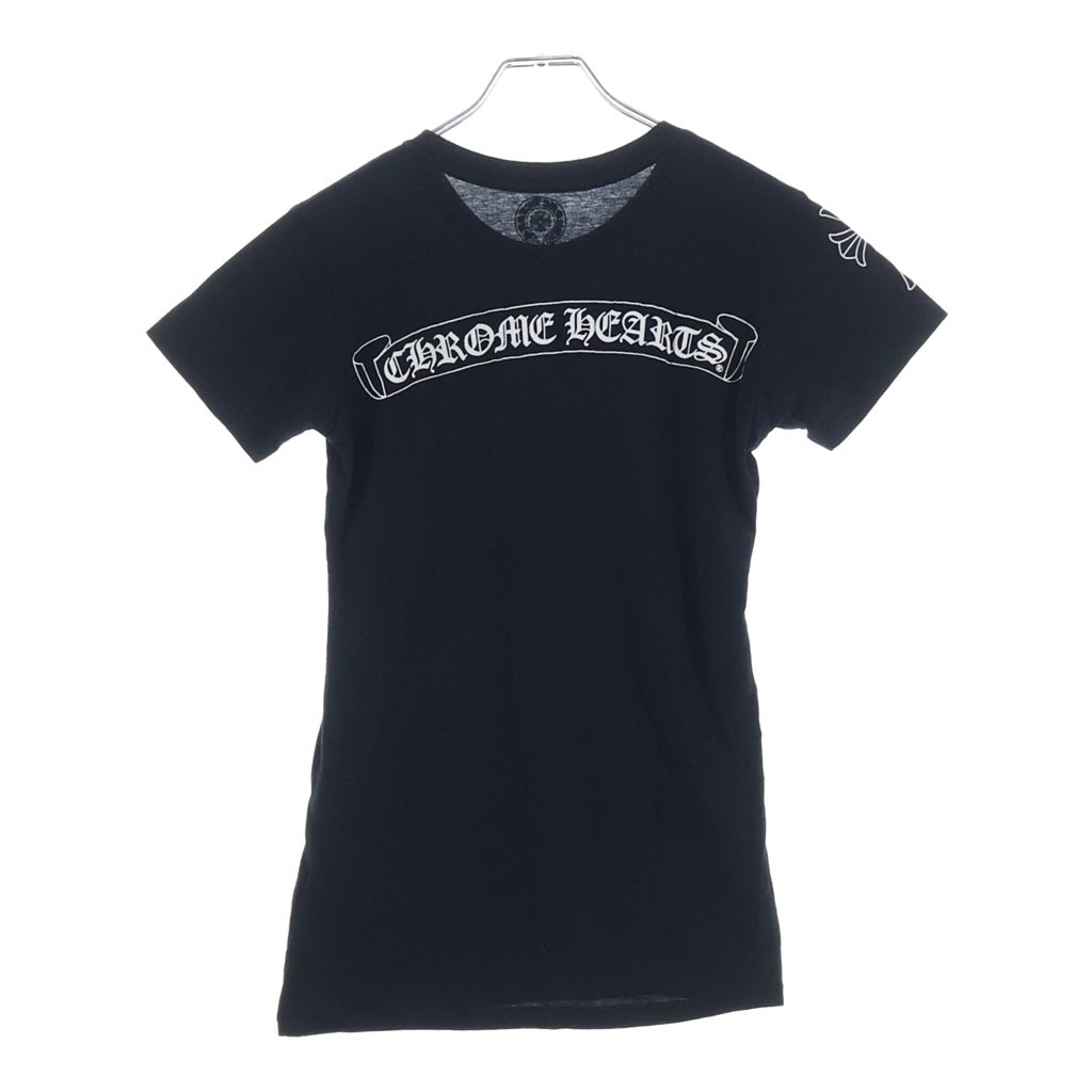 CHROME HEARTS(クロムハーツ) OLD Back Scroll Label Logo Tee バックスクロールラベルロゴ クルーネック半袖Tシャツカットソー ブラック ‐