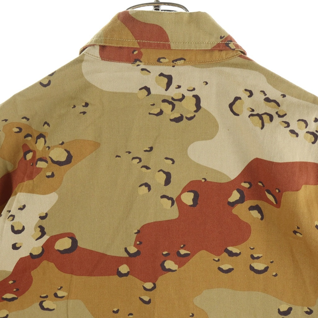 CHROME HEARTS(クロムハーツ) SEX RECORDS SHORT SLEEVE SHIRT CAMO Matty Boyクロスボールボタンカモフラ半袖シャツ ベージュ ‐