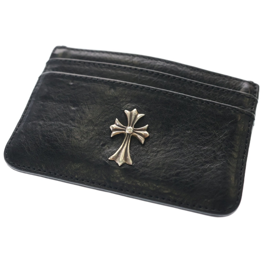CHROME HEARTS(クロムハーツ) DOUBLE SIDE ダブルサイド タイニーCH装飾レザーカードケース