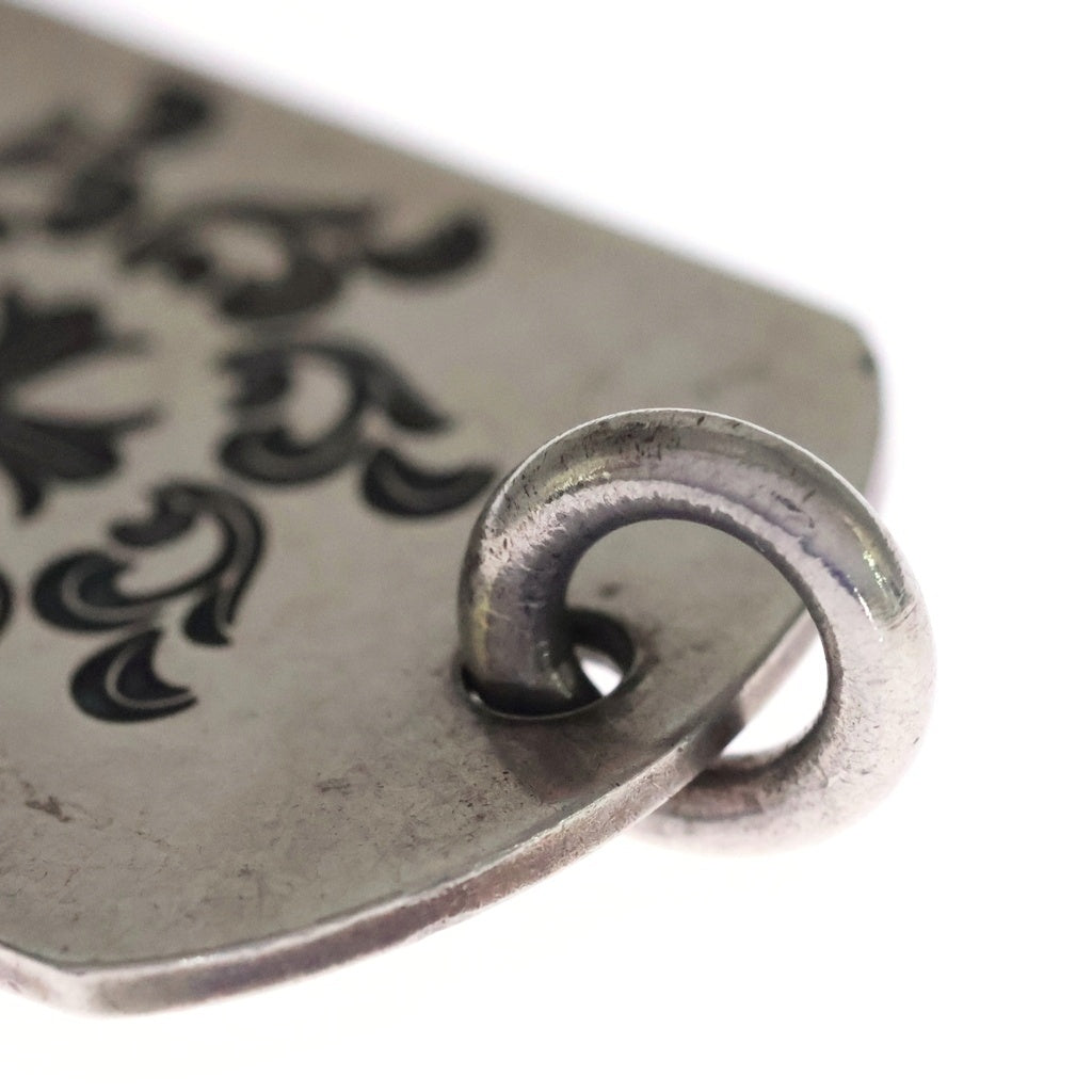 CHROME HEARTS(クロムハーツ) D TAG LRG LTD ホノルル限定 ラージドッグタグ ネックレストップ シルバー ‐