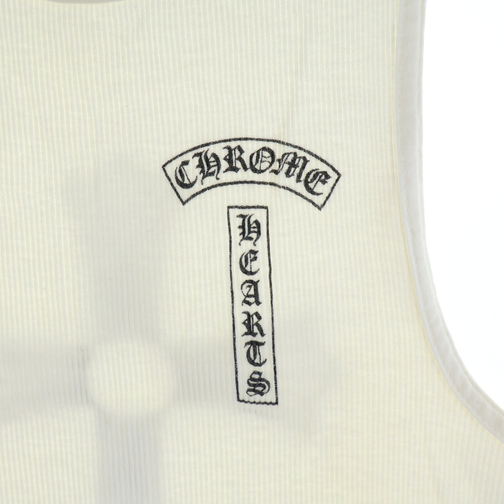 CHROME HEARTS(クロムハーツ) RIB TANK 英字プリントタンクトップ ホワイト ‐